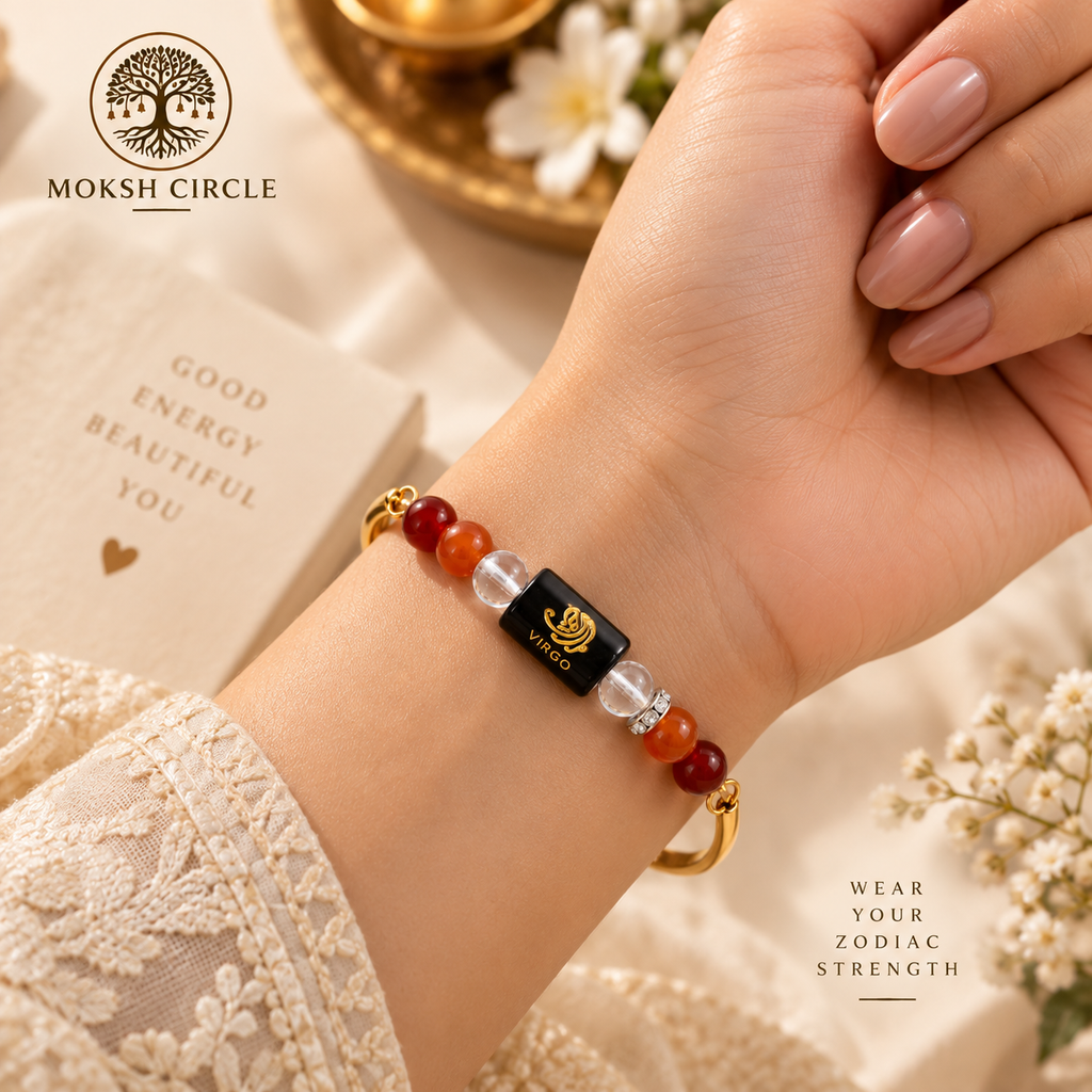 Virgo Zodiac (कन्या राशि) Golden Bracelet