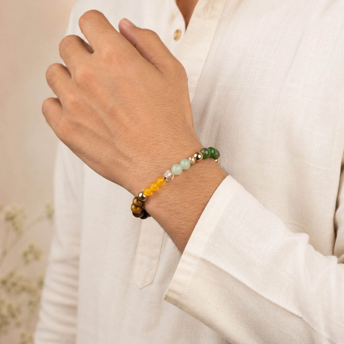 Dhan Yog 5-Crystal Prosperity Bracelet