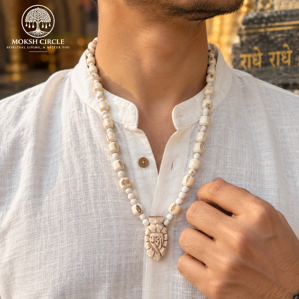Shree Radha Tulsi Kanthi Mala with Pendant