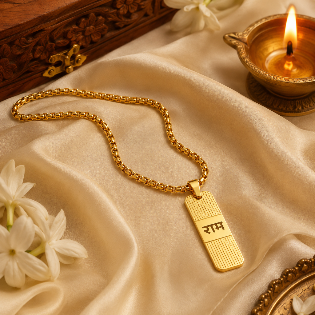 Gold Plated Ram Pendant