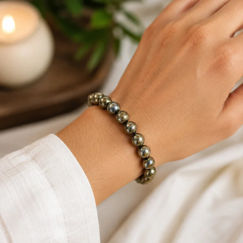 Money Magnet Bracelet And Natural Raw Stone Bracelet Combo