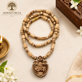 Shri Radha Tulsi Mala with Carved Pendant