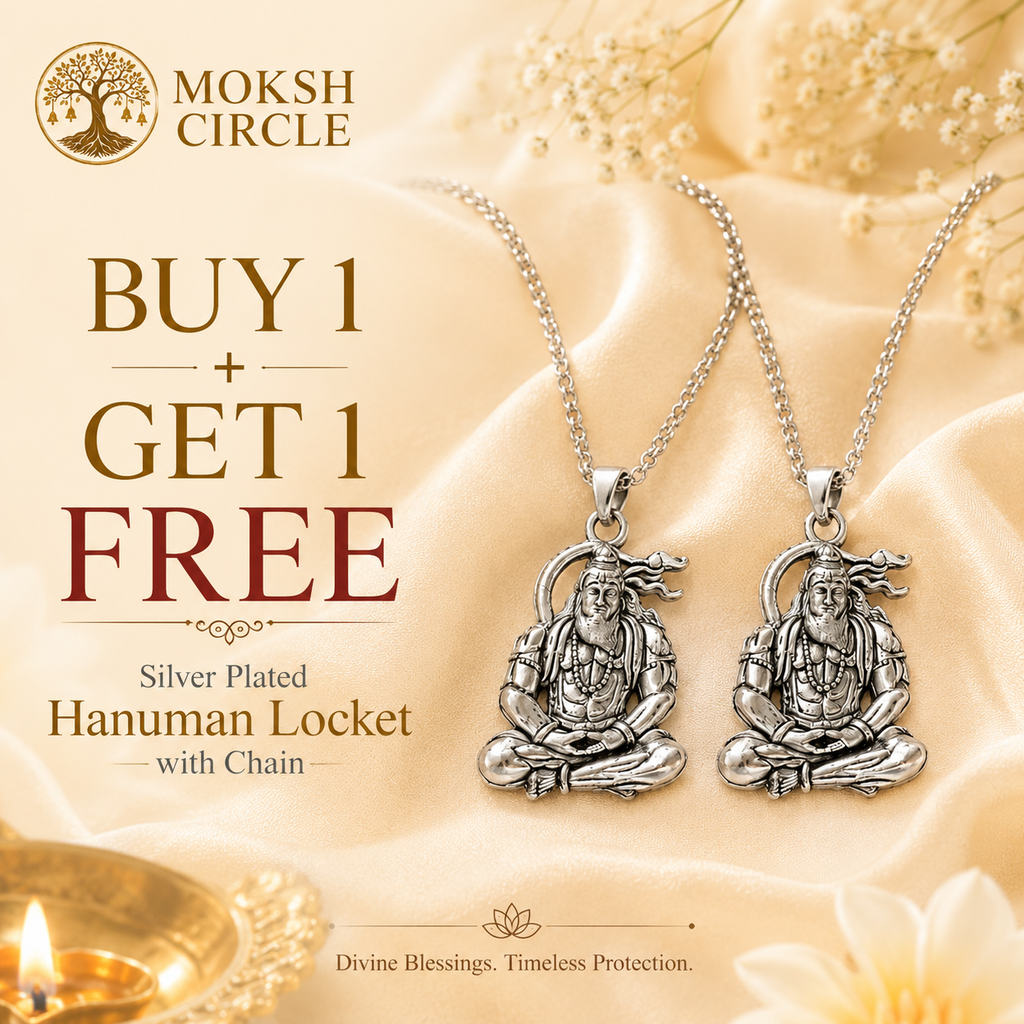 Pure Silver Plated Hanuman Pendant With Chain