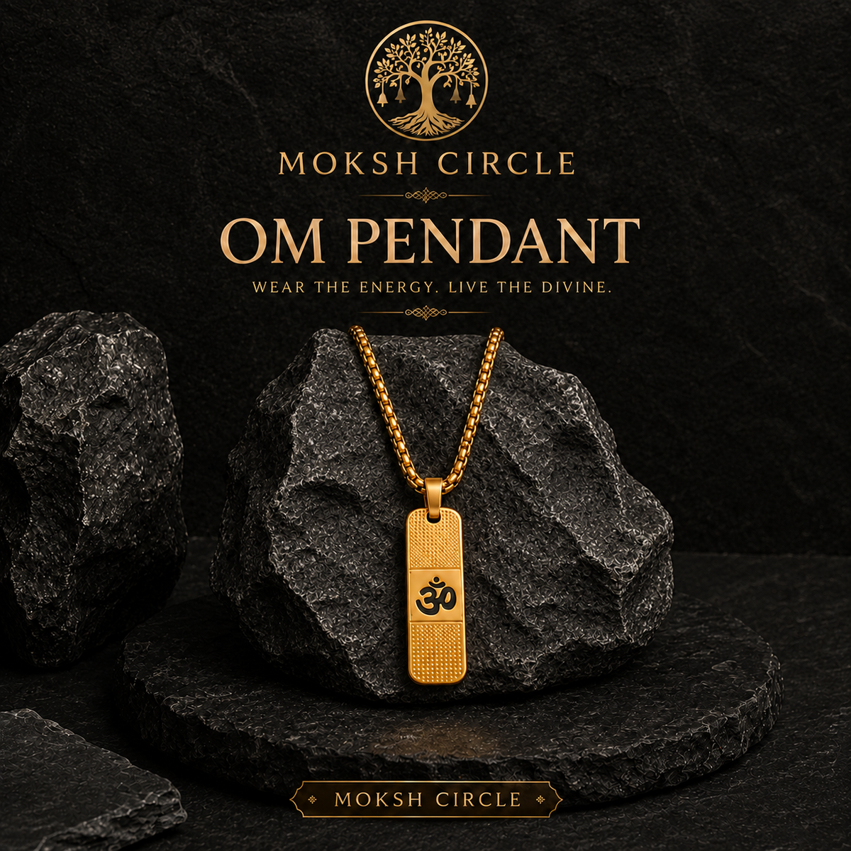 Om Necklace - Gold Plated