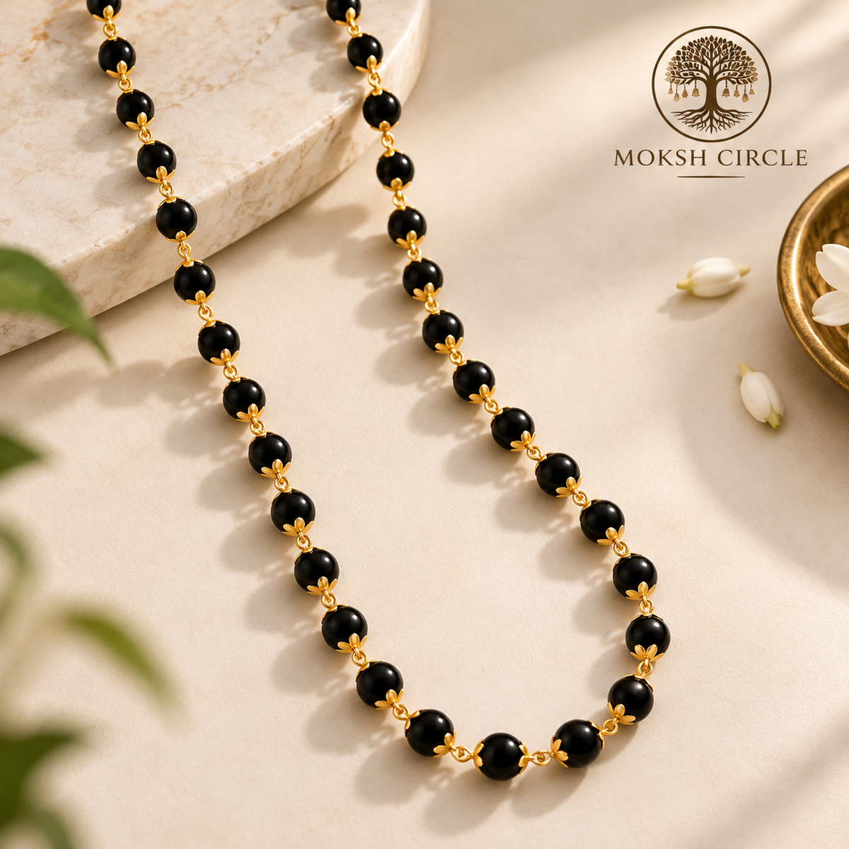 Gold Plated Karungali Mala