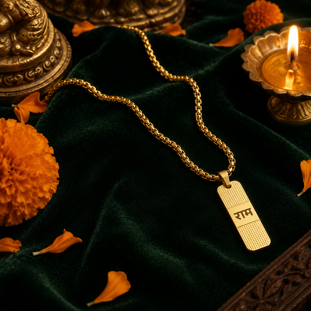Gold Plated Ram Pendant