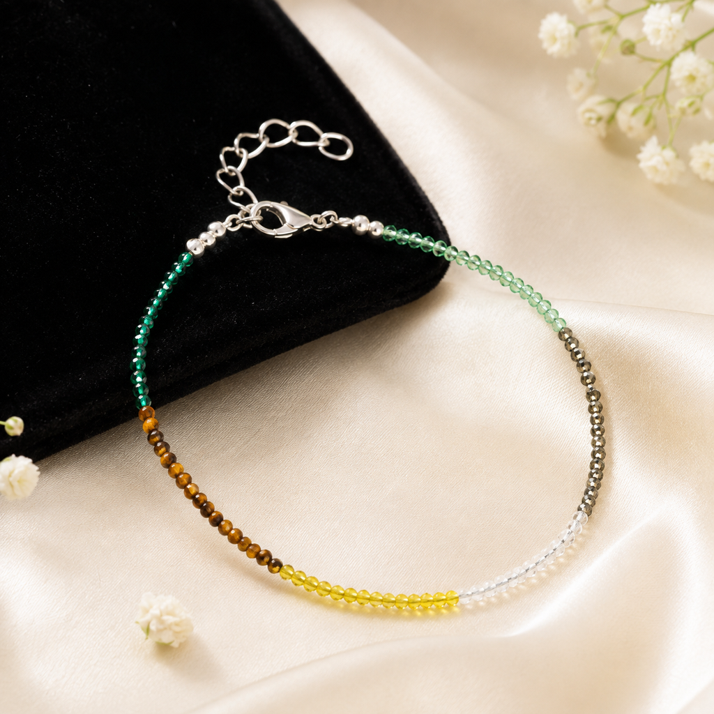 Dhan Yog Crystal Anklet – Prosperity & Positive Energy