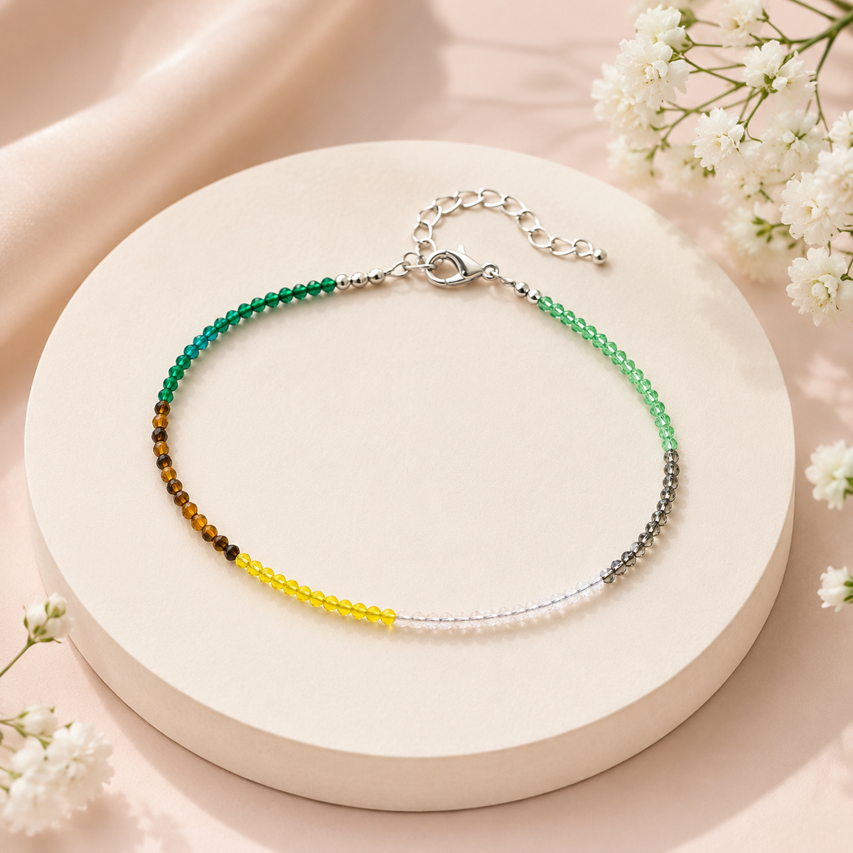 Dhan Yog Crystal Anklet – Prosperity & Positive Energy