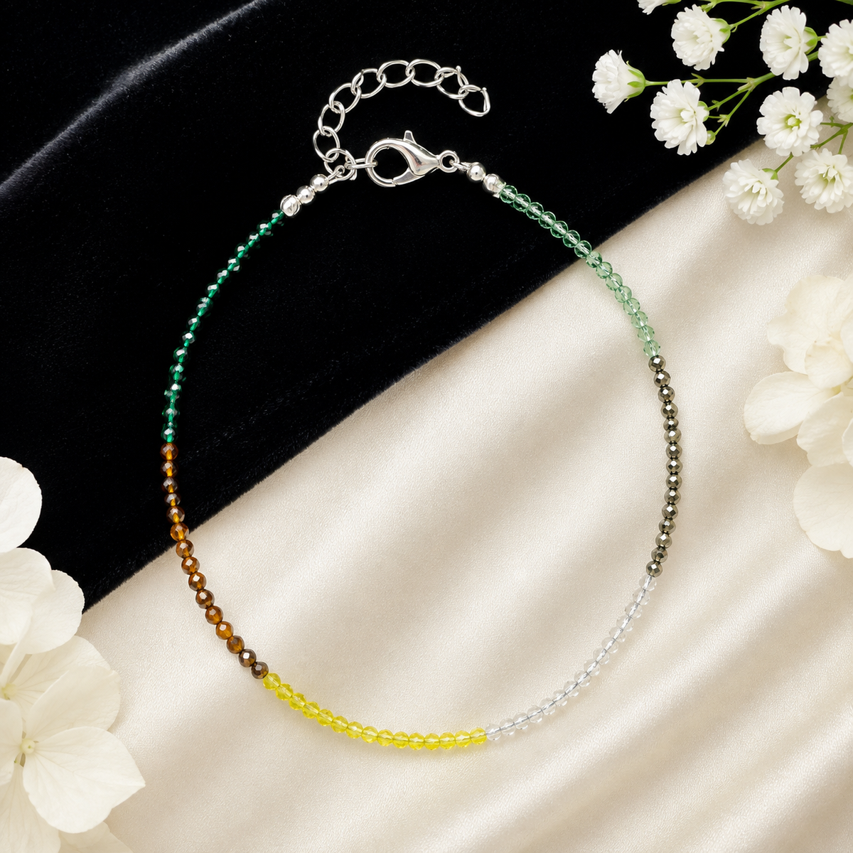 Dhan Yog Crystal Anklet – Prosperity & Positive Energy